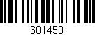 Código de barras (EAN, GTIN, SKU, ISBN): '681458'