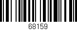 Código de barras (EAN, GTIN, SKU, ISBN): '68159'