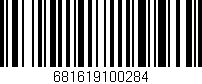 Código de barras (EAN, GTIN, SKU, ISBN): '681619100284'