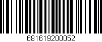 Código de barras (EAN, GTIN, SKU, ISBN): '681619200052'