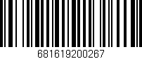 Código de barras (EAN, GTIN, SKU, ISBN): '681619200267'