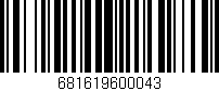 Código de barras (EAN, GTIN, SKU, ISBN): '681619600043'