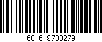 Código de barras (EAN, GTIN, SKU, ISBN): '681619700279'