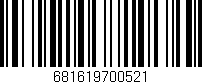 Código de barras (EAN, GTIN, SKU, ISBN): '681619700521'