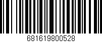 Código de barras (EAN, GTIN, SKU, ISBN): '681619800528'