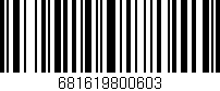 Código de barras (EAN, GTIN, SKU, ISBN): '681619800603'