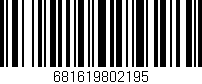 Código de barras (EAN, GTIN, SKU, ISBN): '681619802195'