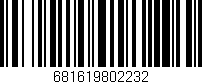 Código de barras (EAN, GTIN, SKU, ISBN): '681619802232'
