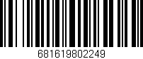 Código de barras (EAN, GTIN, SKU, ISBN): '681619802249'