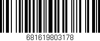 Código de barras (EAN, GTIN, SKU, ISBN): '681619803178'