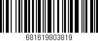 Código de barras (EAN, GTIN, SKU, ISBN): '681619803819'