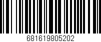 Código de barras (EAN, GTIN, SKU, ISBN): '681619805202'