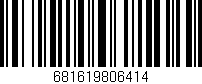 Código de barras (EAN, GTIN, SKU, ISBN): '681619806414'