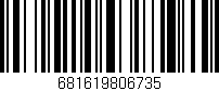 Código de barras (EAN, GTIN, SKU, ISBN): '681619806735'