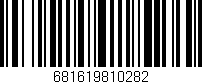 Código de barras (EAN, GTIN, SKU, ISBN): '681619810282'