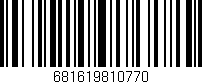 Código de barras (EAN, GTIN, SKU, ISBN): '681619810770'