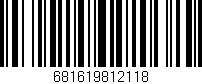 Código de barras (EAN, GTIN, SKU, ISBN): '681619812118'