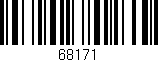 Código de barras (EAN, GTIN, SKU, ISBN): '68171'