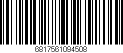 Código de barras (EAN, GTIN, SKU, ISBN): '6817561094508'