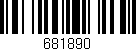 Código de barras (EAN, GTIN, SKU, ISBN): '681890'