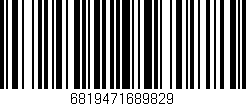 Código de barras (EAN, GTIN, SKU, ISBN): '6819471689829'