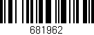 Código de barras (EAN, GTIN, SKU, ISBN): '681962'