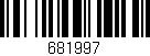 Código de barras (EAN, GTIN, SKU, ISBN): '681997'