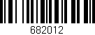Código de barras (EAN, GTIN, SKU, ISBN): '682012'