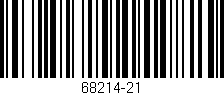 Código de barras (EAN, GTIN, SKU, ISBN): '68214-21'