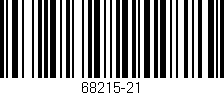 Código de barras (EAN, GTIN, SKU, ISBN): '68215-21'