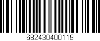 Código de barras (EAN, GTIN, SKU, ISBN): '682430400119'