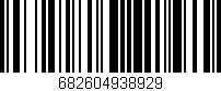 Código de barras (EAN, GTIN, SKU, ISBN): '682604938929'
