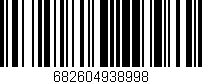 Código de barras (EAN, GTIN, SKU, ISBN): '682604938998'