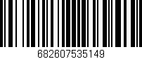 Código de barras (EAN, GTIN, SKU, ISBN): '682607535149'