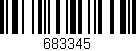 Código de barras (EAN, GTIN, SKU, ISBN): '683345'