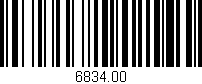 Código de barras (EAN, GTIN, SKU, ISBN): '6834.00'