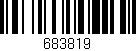 Código de barras (EAN, GTIN, SKU, ISBN): '683819'