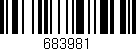 Código de barras (EAN, GTIN, SKU, ISBN): '683981'