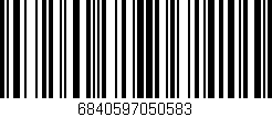 Código de barras (EAN, GTIN, SKU, ISBN): '6840597050583'