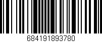 Código de barras (EAN, GTIN, SKU, ISBN): '684191893780'