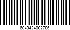 Código de barras (EAN, GTIN, SKU, ISBN): '6843424002786'