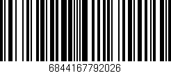 Código de barras (EAN, GTIN, SKU, ISBN): '6844167792026'