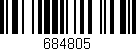 Código de barras (EAN, GTIN, SKU, ISBN): '684805'