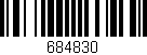 Código de barras (EAN, GTIN, SKU, ISBN): '684830'