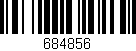 Código de barras (EAN, GTIN, SKU, ISBN): '684856'
