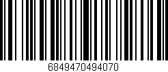 Código de barras (EAN, GTIN, SKU, ISBN): '6849470494070'