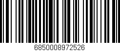 Código de barras (EAN, GTIN, SKU, ISBN): '6850008972526'