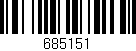 Código de barras (EAN, GTIN, SKU, ISBN): '685151'