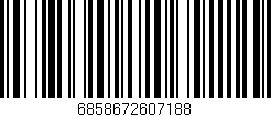 Código de barras (EAN, GTIN, SKU, ISBN): '6858672607188'