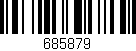 Código de barras (EAN, GTIN, SKU, ISBN): '685879'
